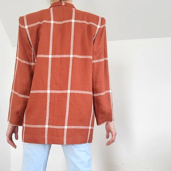 VINTAGE - Burnt orange blazer - Picture 7 of 16
